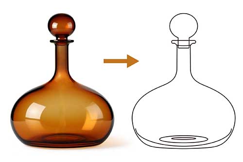 生成简洁明了的线描简图