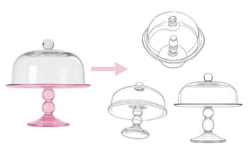 生成标准三视图线稿