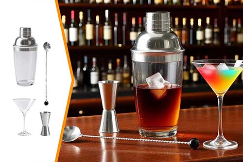 调酒配件,生成完整套装效果图